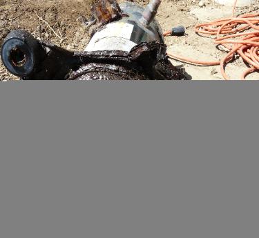 compressor rusted out due to lack of maintenance