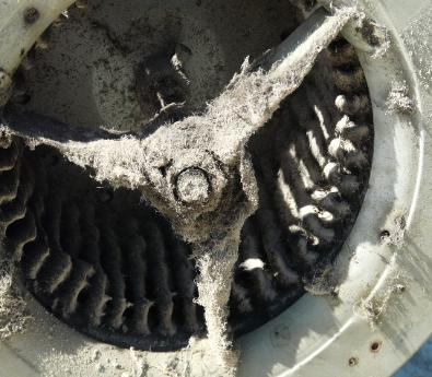 very dirty blower destroyed heat exchanger and blower motor